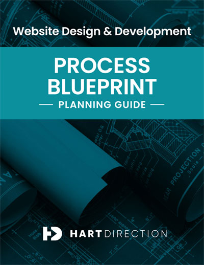 Hart Direction website blueprint cover image used for our website building services.